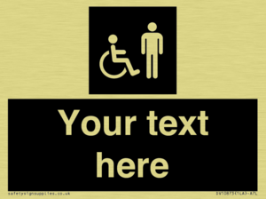 Custom information: black panel disabled and male